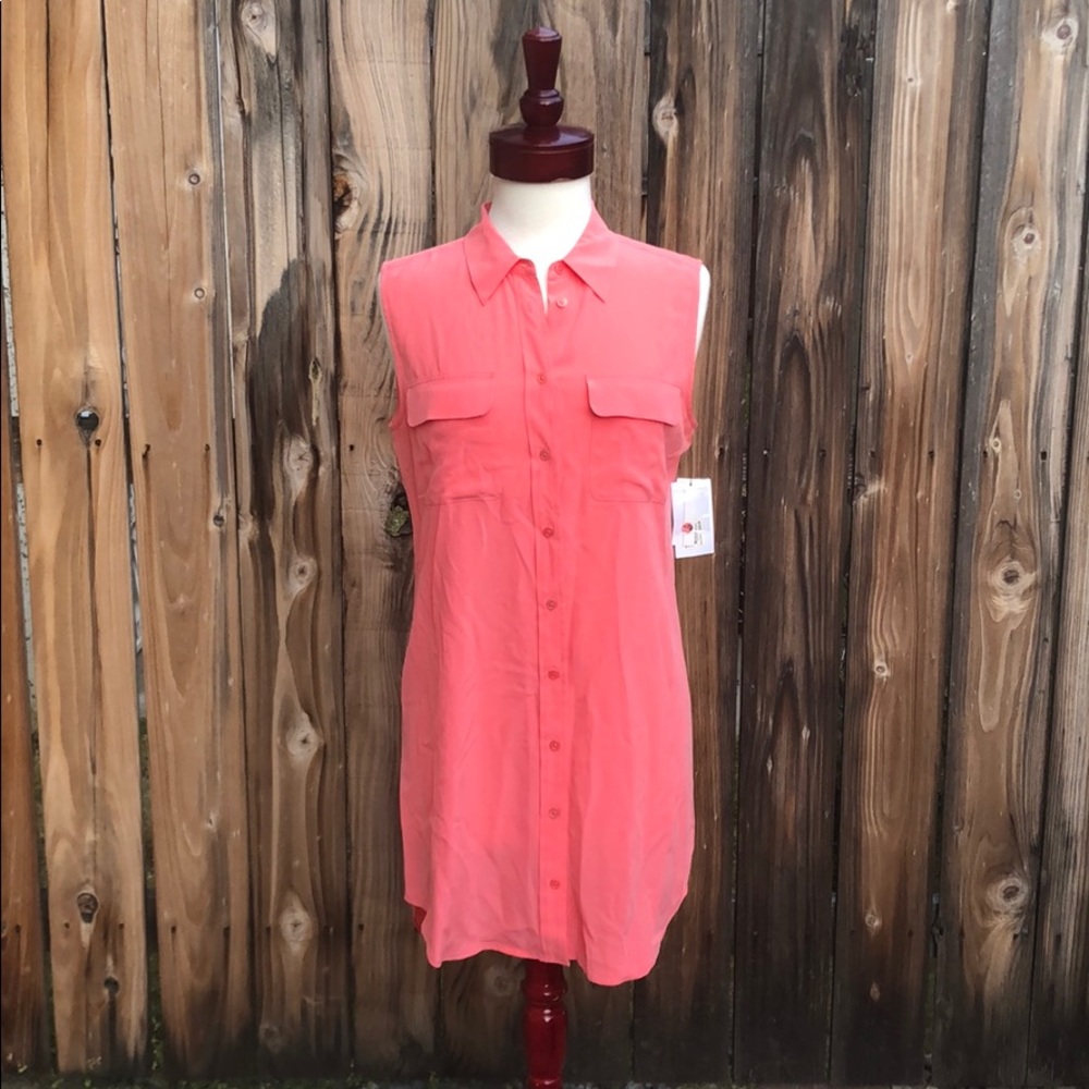 NWT Equipment sleeveless slim signature dress